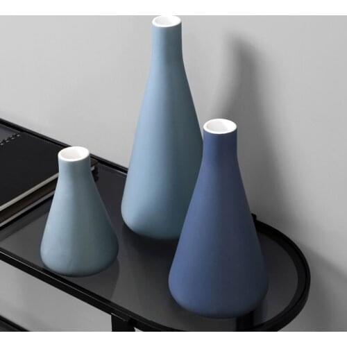 Modern Chinese Style Home Decor Contracted Ceramic Vase Places a Nordic Sitting Room Table To Arrange Dried Flower Pot Adornment