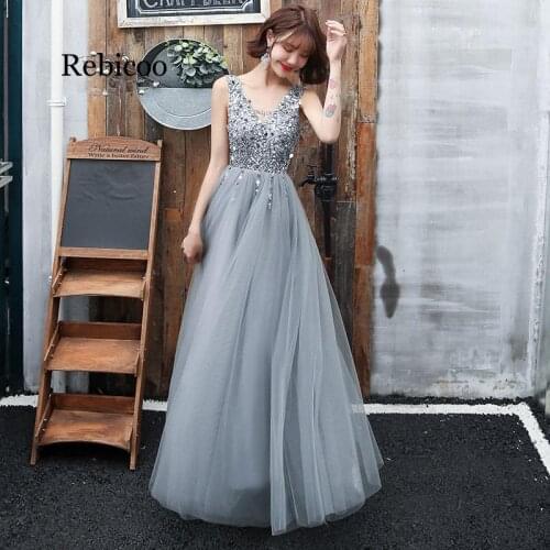 Gorgeous Diamonds Mesh Maxi Dress Women Sexy V-Neck Sleeveless Long Summer Dress Grey Elegant Backless Ladies Party Dress Robe