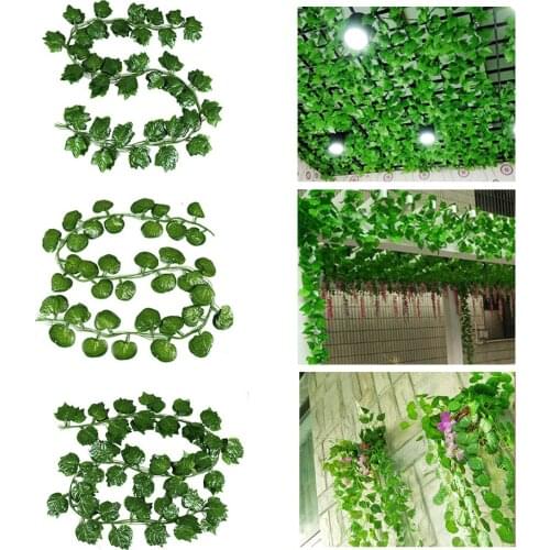 1Pcs 230cm Green Ivy Artificial Hanging ivy leaf garland plants vine leaves diy For Home Bathroom Decoration Garden Party Decor
