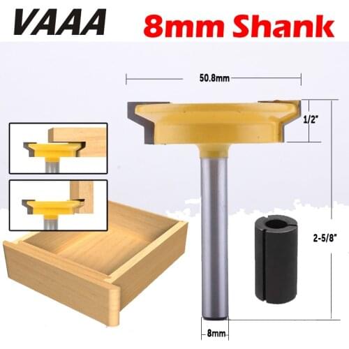 1PC 8mm Shank Straight Rail & Stile Router Bit Woodworking Chisel Cutter Tool for Woodworking Tools
