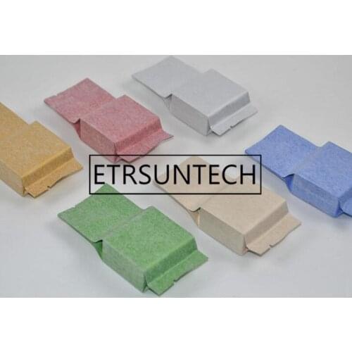 1000pcs Heat Sealable Side Gusset Oolong Green Tea Packaging Bags Storage Small Cotton Paper Aluminum Foil Open Top Pouch Bags