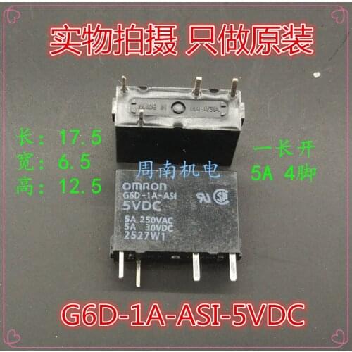 5Pcs/Lot Relay G6D-1A-Asi-5Vdc G6D-1A-Asi-Dc5V G6D-1A-Asi-5V Dip-4New And Original