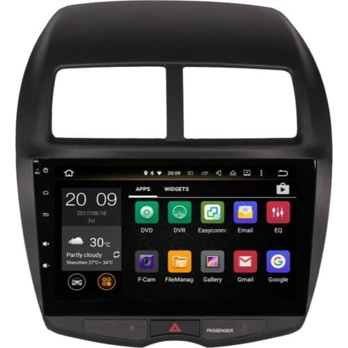 Android 9.0 With 3/4G WIFI RDS Steering Wheel Multimedia Car Radio Player Octa Core Car GPS Player For Mitsubishi ASX 2007-2018