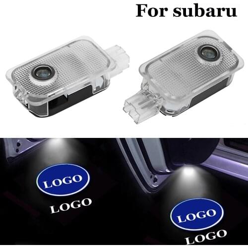 Car Led Door Light Courtesy Welcome Light Projector Ghost Shadow Lamp Car-styling Accessories For Subaru Forester XV Legacy