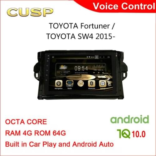 TOYOTA FORTUNER GPS RADIO ANDROID CAR GPS FOR FORTUNER 2015- SW4 AUDIO CAR STEREO ANDROID 4G+64G Car Multimedia NAVI Voice