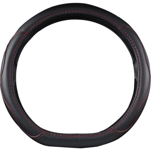 Car Steering Wheel Cover D Type PU Leather For Haval F7 / F7X 2019 2020 2021 Braid on Steering Wheel Cover Wrap Protector Case