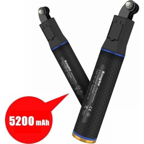 For DJI Osmo Action Built-in 5200mAh Battery Selfie Stick Handheld Mobile Power For GoPro Hero 5 6 7 8 Max External Power Supply