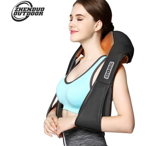 Electric Neck Massager& Pulse Back Lumbar cervical massager Power Control Infrared Pain Relief Neck Physiotherapy Instrument