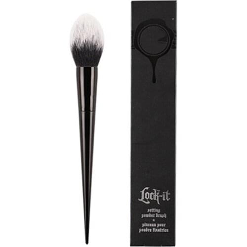 Lock-It Setting Powder Brush #20 - Fluffy Round Tapered Powder Blush Bronzer Makeup Brush Beauty Blender Tool