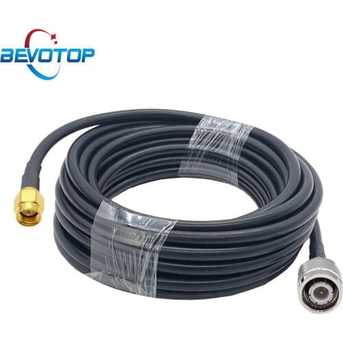 TNC Male to SMA Male /Female Series RG58 Pigtail 50 Ohm RF Coaxial Cable RG-58 Extension Cord Jumper 50CM 1M 2M 5M 10M 15M