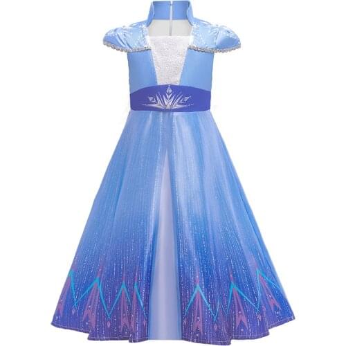 Summer Christmas Elsa Dress Girls Sequin Kids Clothes Princess Dress For Girls Wedding Party Dress vestidos Clothing 8-10 Year