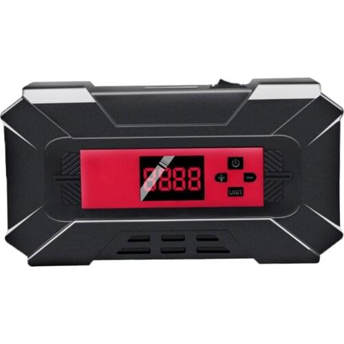 Low Noise Car Tyre Pump Air Compressor Digital LCD Display with Emergency Light