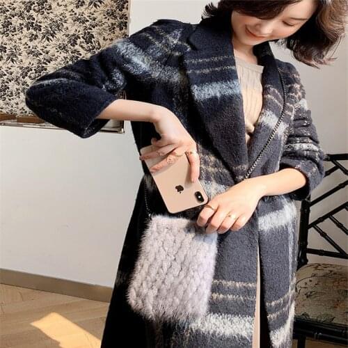 Mobile Phone Bag Mini Coin Purse Mink Leather Bag Messenger Small Bag Wild Lady Shoulder Bag Limited Special Package