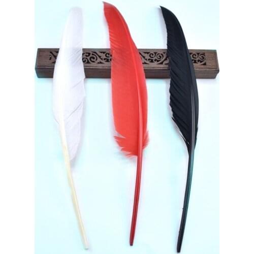 Top quality 20pcs natural goose feathers for crafts plumas 30-35cm DIY colored feathers for jewelry making Home party decorative