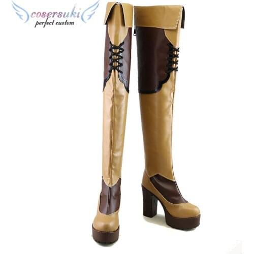 Rising Shield Hero Raphtalia Cosplay Shoes Boots Professional Handmade ! Perfect Custom for You