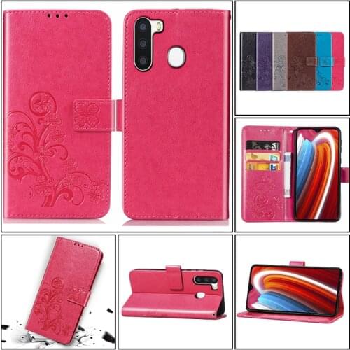 Solid Color Leather Phone Case For Samsung Galaxy A750 A720 A530 A520 A320 A21 A20 A11 S E A10 A8 A7 A6 A5 A3 A02 A01 Cases Capa