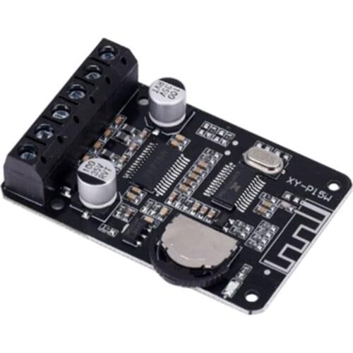 20W Stereo Bluetooth Power Amplifier Board 12V / 24V High Power Digital Power Amplifier Board XY-P15W Without Shell