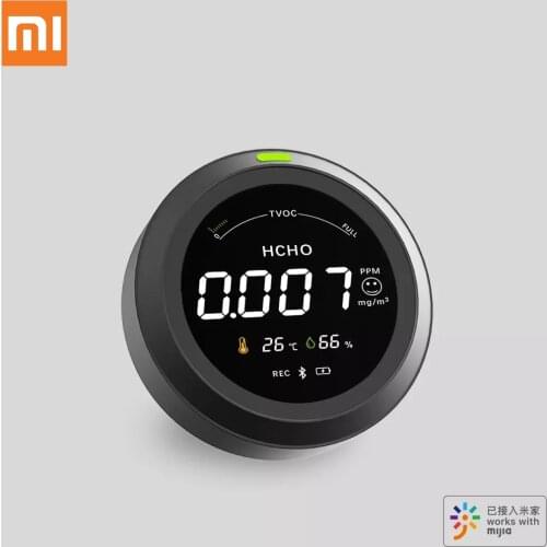 Xiaomi Mijia Five-In-One Portable Air Quality Monitor Formaldehyde Detector USB Charging APP Voice Bluetooth Smart Air Detector