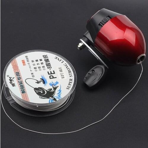 Rompin 25-100M 8 Strands Braided PE fishing line no glue for Slingshot Dart Wheel bow Fishing Hunting Closed Shooting Fish reel