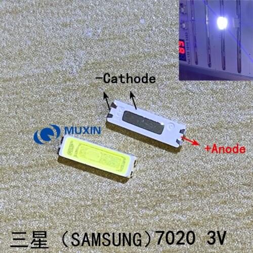 SAMSUNG 1000PCS For LED LCD Backlight TV Application LED Backlight TT721A 0.5W 3V 7020 Cool white SPBWH1720S1 LED LCD TV