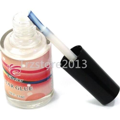 US warehouse ! 2 pcs Galaxy Star Glue Adhesive for Foil Sticker Nail Art Transfer Tips 15ml