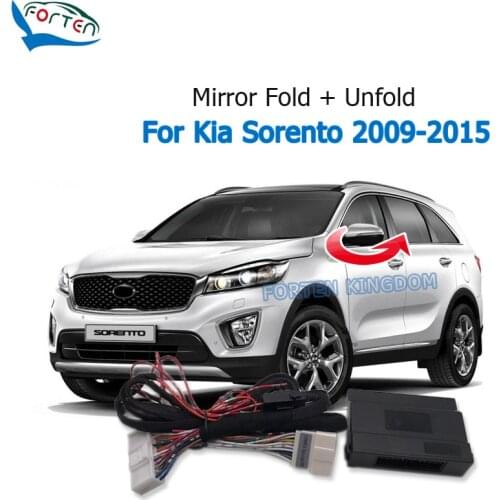 Forten Kingdom Car Side Rear Mirror Automatic Folder Folding Spread Kit For Kia Sorento 2009-2015 With Electric Folding function