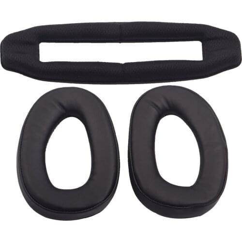 Best Price Replacement Ear Pads Cushion Earpad Earmuff Earpads Headband for Sennheiser GSP300 GSP 301 302 303 GSP350 Headphones