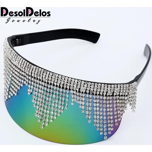 2019 Vintage Extra Oversize Shield Visor Sunglasses Women Flat Top Mask Mirrored Shades Men Windproof Eyewear Gafas de sol UV400
