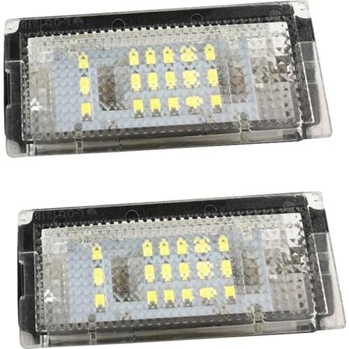 Car License plate Light White 18 SMD For BMW E46 4D 1998 1999 2000 2001 2002 2003 323i 325i 328i Canbus