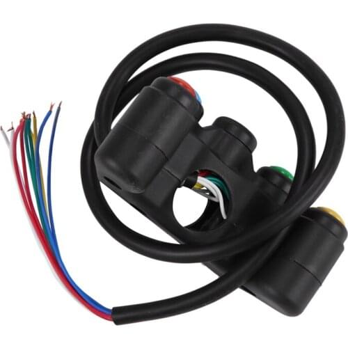 Universal 5 button Array Motorcycle Switches Race Bikes Motocross 22mm Handlebar Switches Assembly Handle bar switch