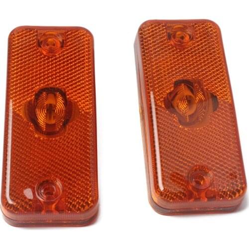 1 Pair Turn Signal Lamp Side Marker Light Yellow Warning Light For Renault Duff Iveco Volvo