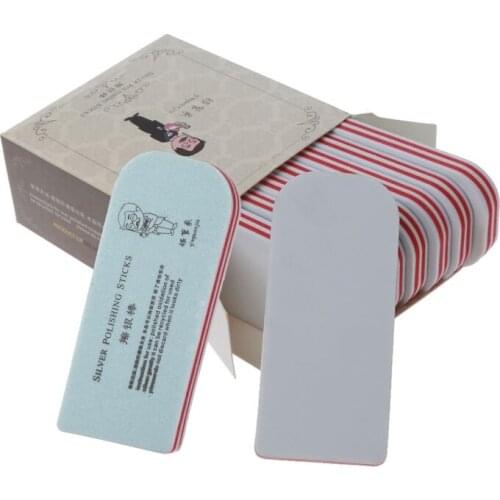 10Pcs Gold Silver Polishing Sanding Sticks Double-Sided Tarnish Remover Jewelry Cleaning Buffing Bars Keep Jewelry Shiny