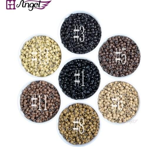 1000pcs/jar 3.0mm nano Ring copper silicone beads hair extension tools nano micro tube ring For Nano TIp Hair Extensions