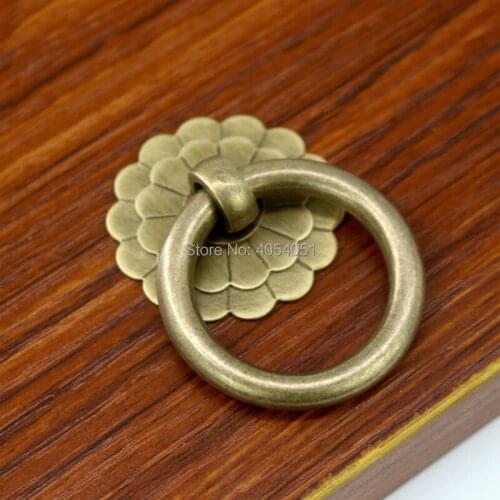 2.5-5cm Chinese antique drawer knob furniture hardware Classical wardrobe cabinet shoe door handle closet cone vintage pull