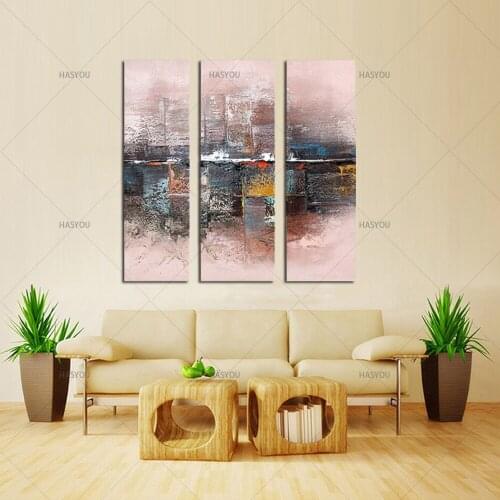 3 Piece fashion landscape abstract oil painting Modern Canvas handpainted oil Painting Wall Art for Room decoration wedding gift