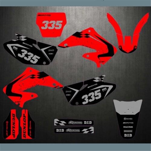 3M Stickers Decals Graphics kits For HONDA CR125 CR250 2002 2003 2004 2005 2006 2007 2008 2009 2010 2011 2012 CR125R CR250R