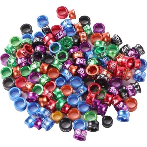 4mm/4.7mm Aluminum Bird Foot Ring with number Outdoor Flying Training Race Identification Tag Training Supplies 200pcs