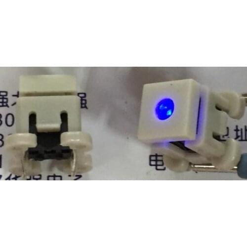 8*8*10 Touch switch with blue light LED push switch with hat blue indicator light switch