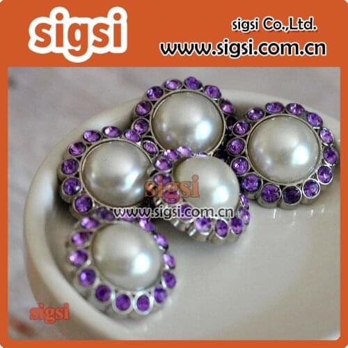 Bran-new design various color acrylic rhinestone button