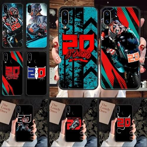 Moto NO.20 Fabio Quartararo Phone case For Huawei Honor 6 7 8 9 10 10i 20 A C X Lite Pro Play black trend cell cover painting