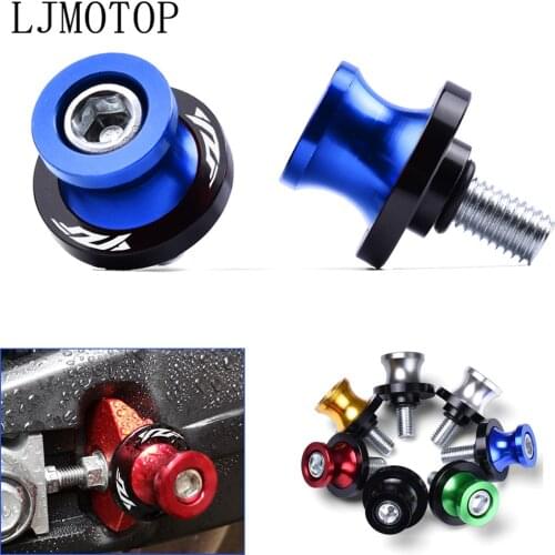 For YAMAHA YZFR6 YZFR1 YZFR3 YZF-R1 YZF R1 R6 R25 R125 250 450 6M Motorcycle Swingarm Spools Slider Stand Screws CNC Aluminum