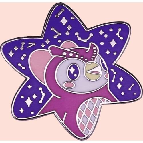 ZF2806 Animal Owl Jewelry Enamel Pins And Brooches Cartoon Creative Metal Denim Hat Badge For Friends Kids