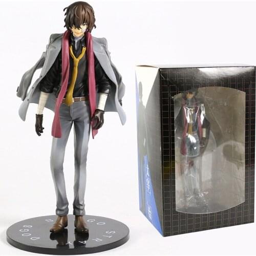 22cm Bungo Stray Dogs Anime Figure Dazai Osamu 1/8 Scale Figurine Collectible Model Doll Toy
