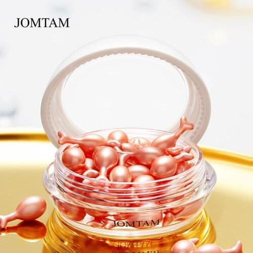 30 Pcs Collagen Facial Capsules Essence Fullerene Placenta Whitening Moisturizing Skin Rejuvenation Capsules Facial Serum