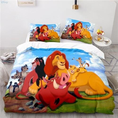New Products The Lion King 3D Bedding Set Print Duvet Cover Set with Pillowcase Home Textile Queen King Comforter Bedding Sets