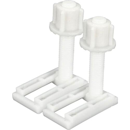 KSOL 2pcs DIY Plastic Toilet Seat Screws Fixings Fit Toilet Seats Hinges Repair Tools Type&Size:5# 4.4X2.4Cm