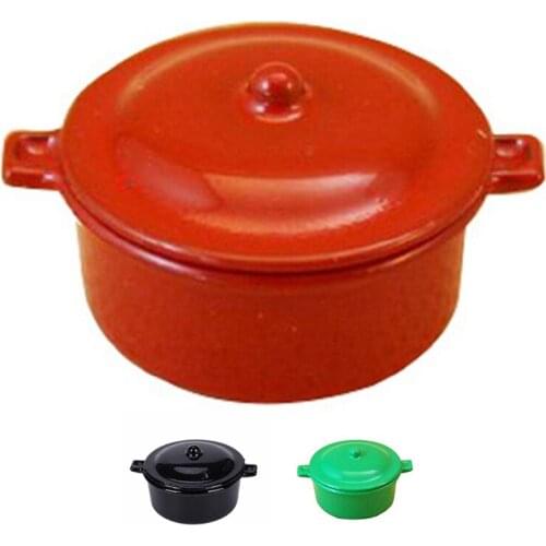Dollhouse Miniature Kitchen Utensil Cookware Casserole Dish Stew Pan Stockpot 12th Scale