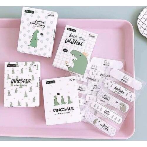 20pcs/box Animal Dinosaur Cute Cartoon Band Aid Hemostasis Adhesive Bandages First Aid Emergency for Kids