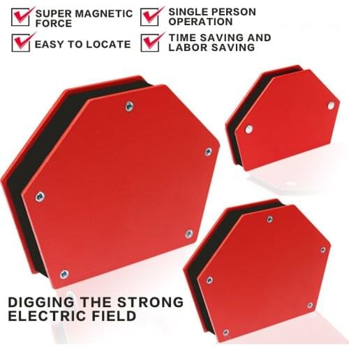 1pcs Magnetic Welding Holder Multi-angle Strong Arrow Welding Fixture Corner Positioner Soldering Locator Electric Welding Tools