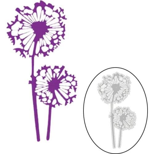 Metal Cutting Dies Cut Die Mold Dandelion Knife Mold Scrapbook Paper Craft Knife Mould Blade Punch Stencils Die Metal Carbon